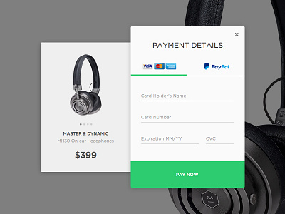 Day 002: Credit Card Checkout credit card dailyui flat modal ui ux