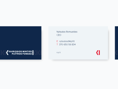 KMPF business card branding charity foundation identity k left logo mind move pattern support typography