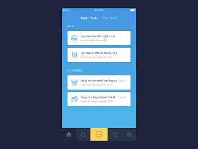 Virtual Assistant App Interaction after effect app clean interaction ios minimal mobile task todo app