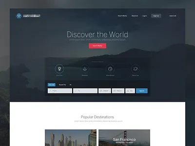 Travel Landing dark discover flight hero landing pepperweb plane search travel