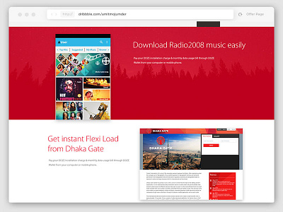DOZe Internet benefit landing page landing page promotional ui ux web