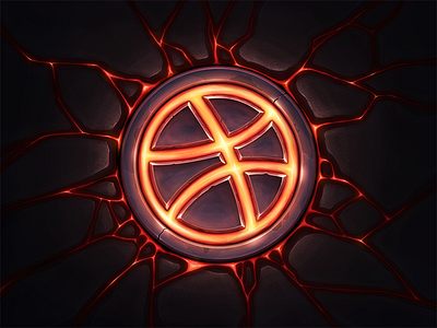 Dribbble debut dribbble illustration invite lava logo