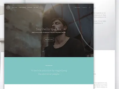 Groff Counseling Web Design blue branding clean counseling green minimalist simple therapy ui web website white
