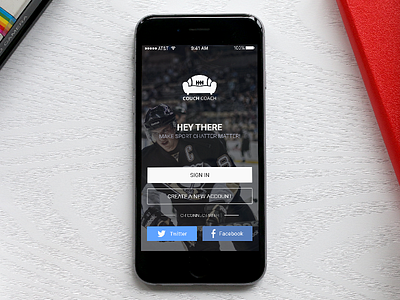 Couch Coach american football app baseball basketball chat hockey logo mlb nba nfl nhl sport
