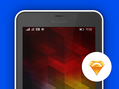 Microsoft Lumia 640 XL Mockup for Sketch free freebie lumia microsoft mobile mockup phone sketch sketchapp vector windows