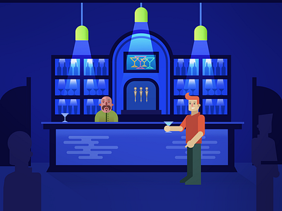 The Blue Bar alcohol bar bartending drinking drinks nightclub nightlife pub