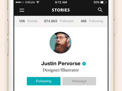 Stories Redesign app ios ios app iphone iphone app redesign stories ui user experience user interface ux