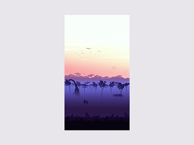 Wallpaper for iphone & Android 8 background wallpaper android iphone android landscape colorful hawaii sunset illustration iphone free wallpaper jungle minimal freebie jurassic park world sun set x dinosaur