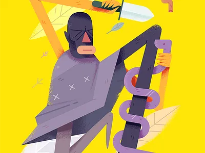 Snake and man illustration man snake