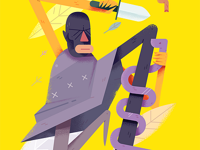 Snake and man illustration man snake