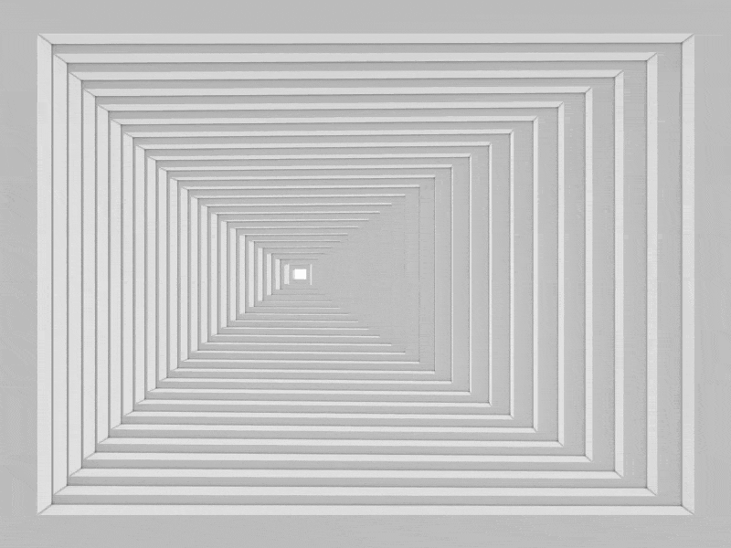 square depth - v1 3d c4d cinema4d depth loop somethingaday square
