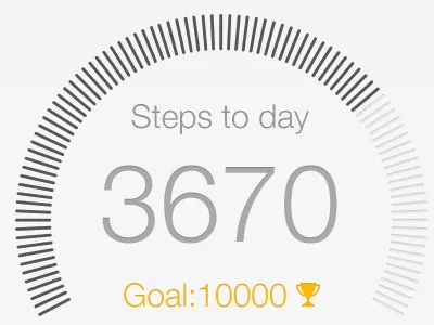 Pedometr Final 2d app application color ios pedo pedometer step steps ukraine white