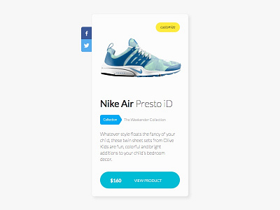 Shopping Card card cart clean design e commerce ecommerce flat product shopping ui ux white