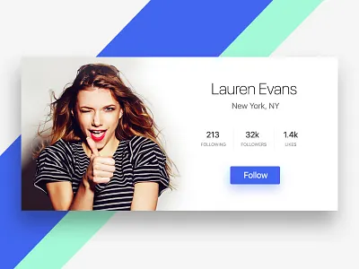 Day 002 - User Profile - Daily UI app daily ui minimal profile
