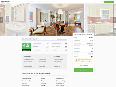 Property Page property rating real estate rent review