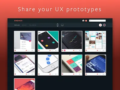 UX Community community feed flinto invision ios iphone mobile prototype ux web webapp