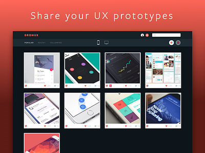 UX Community community feed flinto invision ios iphone mobile prototype ux web webapp