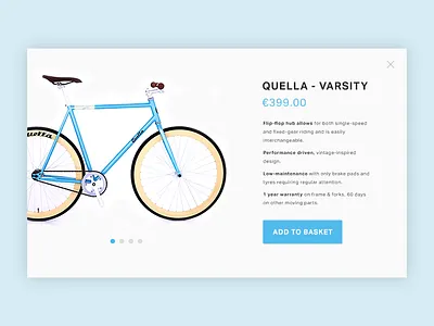 Daily UI 012 - E-Commerce shop 012 bicycle bike clean dailyui dailyui 012 e commerce light minimal product shop ui