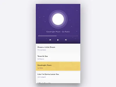 Music Player app applicaiton ios iphone minimal mood music player simple weather