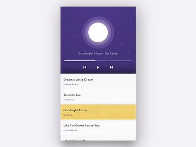 Music Player app applicaiton ios iphone minimal mood music player simple weather