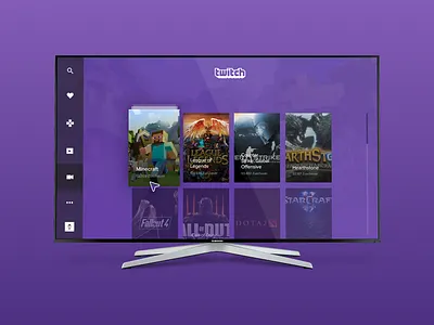 Day 25 - Tv App app dailyui tv twitch ui ux