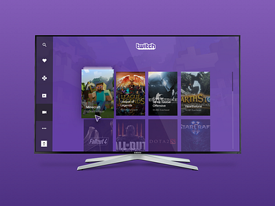 Day 25 - Tv App app dailyui tv twitch ui ux
