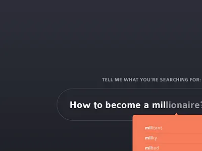 #022 | Search autocomplete challenge clean daily dailyui interface search ui