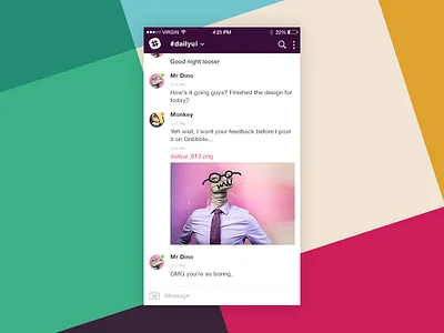 Daily UI 013 - Direct Messaging 012 app chat clean dailyui dailyui 013 messaging minimal redesign slack ui