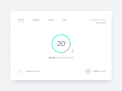 Home Monitoring Dashboard dailyui dashboard day21 home lite minimal monitoring