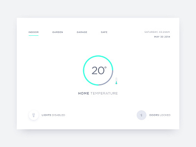 Home Monitoring Dashboard dailyui dashboard day21 home lite minimal monitoring