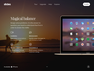 Slide 62: Inverse features framework macbook psd sketch slide slides ui ui kit ux