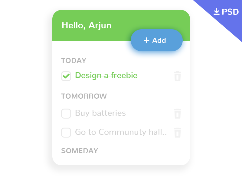 To do design free resource freebie minimal psd task to do todo app ui ux
