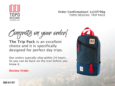 DAILY UI // 017: Email Receipt daily ui email email receipt ui user interface web