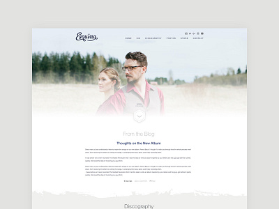 Folk Musician's Template artist site band site landing page website