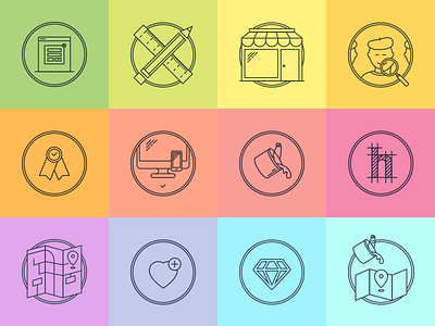 Line Icons for the BeCommunity Theme Presentation icons presentation theme themeforest wordpress