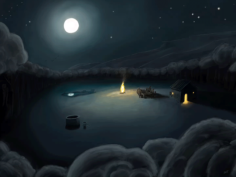 The Clearing — iPad Pro & Apple Pencil time-lapse apple apple pencil clearing drawing fire forest ipad pro pencil procreate time lapse