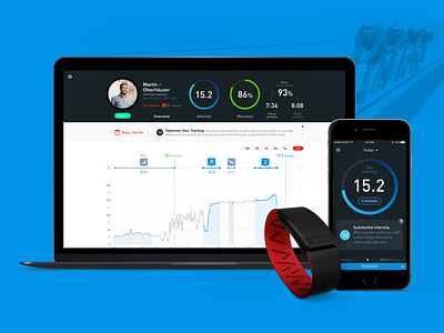 WHOOP Website and App app data visualization fitness information design interface sport statistic stats ui user experience user interface ux