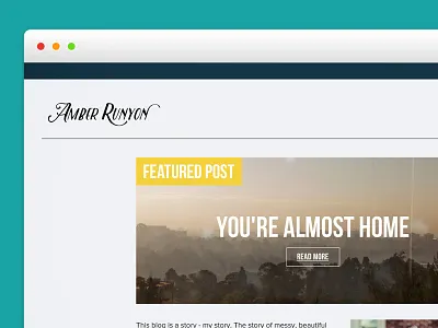 Brand Identity and Blog Design blog branding css html logo logomark typography web