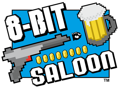8 Bit Saloon Logo 8 bit logo logo 8 bit