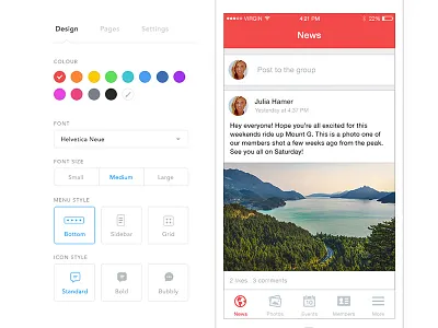 App Builder app builder colour creator form ios site ui ux wizards