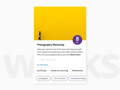Workshop Card app card clean design ios minimal ui ux web website