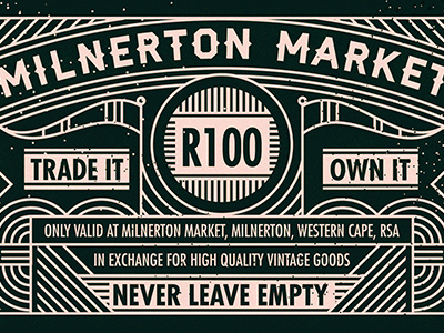 Milnerton Market border decoration design gift market money voucher