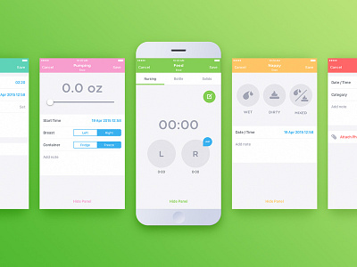 Baby Bundle - Monitoring Tools app baby bundle flat health ipad iphone kickpush mumsnet newborn parenting watch