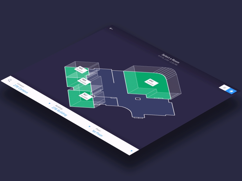 EventBoard Maps 3d floorplan ios map