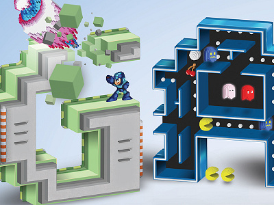 8 Bit Letter's 8 bit 8 bit game hand type lettering nintendo retro retro type type typography vectoring video games