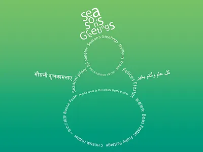 Universal Christmas card card christmas environmental gift greetings illustration languages microsoft.tbt seasonal tag