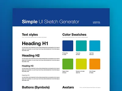 Simple UI Sketch Generator generator identity kit sketch ui