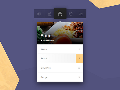 Day 27 - Dropdown dailyui dropdown food menu ui ux