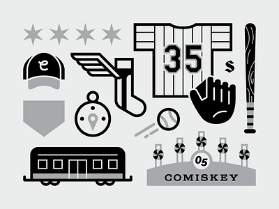 South Side Baseball baseball chicago comiskey illustration mlb south side sox vector white sox