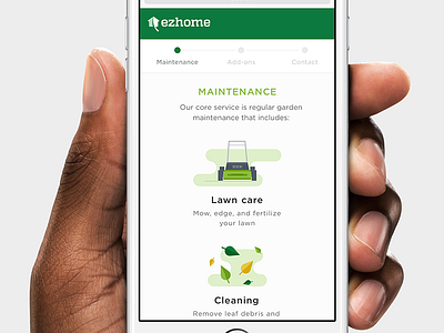Onboarding flat garden icon illustration interface mobile onboarding responsive simple ui web website